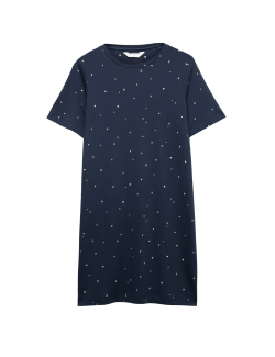 Cotton Modal Printed Minishirt