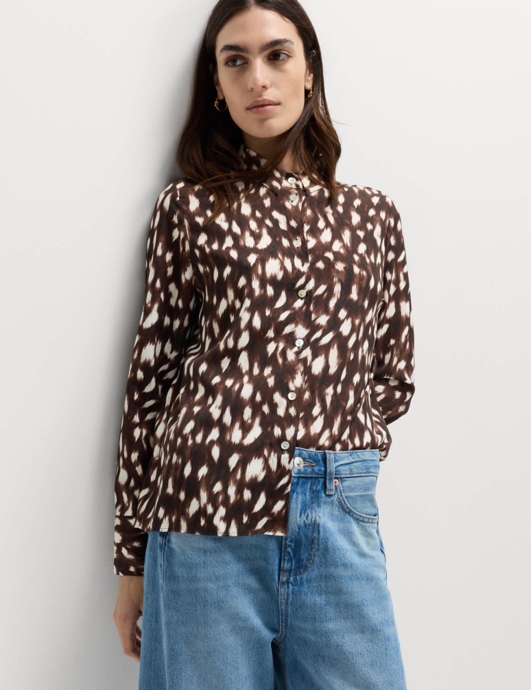 Košile s límečkem a zvířecím potiskem