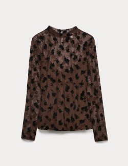 Přiléhavý top z česané síťoviny