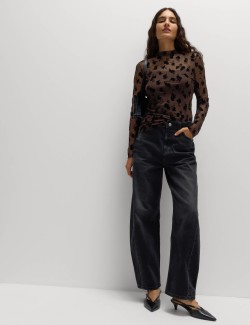 Přiléhavý top z česané síťoviny