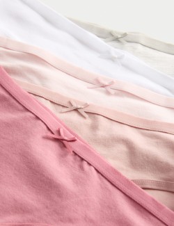 Kalhotky z bavlny se strečem, 10 ks v balení (2–14 let)