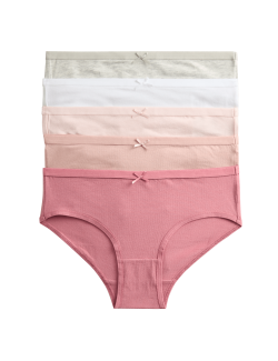 Kalhotky z bavlny se strečem, 10 ks v balení (2–14 let)