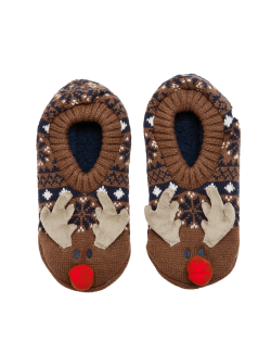 Ponožkové bačkory se sobem