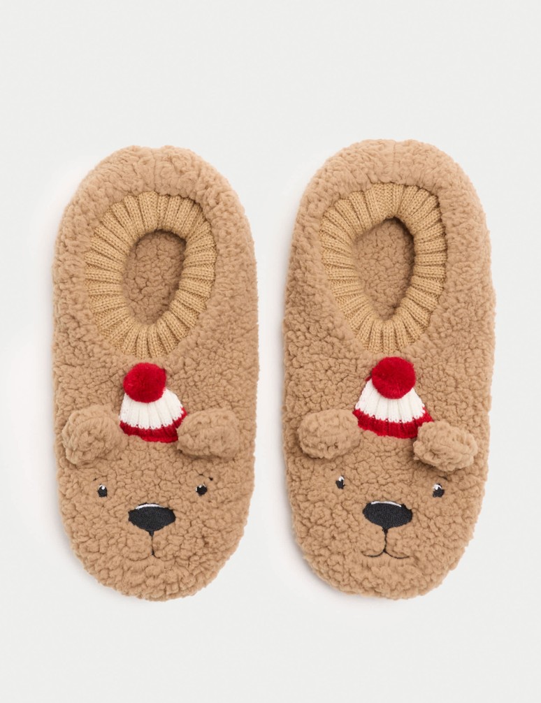 1pk Spencer Bear™ Slipper Socks