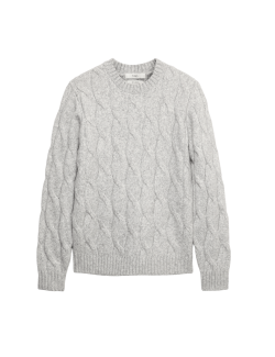 Copánkový svetr ke krku s°vlnou