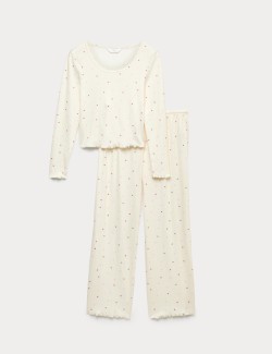 Pointelle Printed Pyjama Set