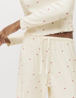 Pointelle Printed Pyjama Set