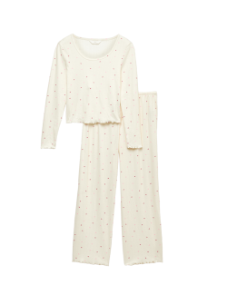 Pointelle Printed Pyjama Set