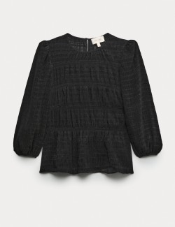 Metalická halenka s řasením