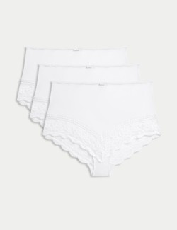 3pk Lace Trim Full Briefs