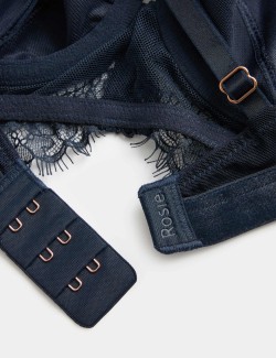 Saffron Satin & Lace Wired Balcony Bra (A-E)