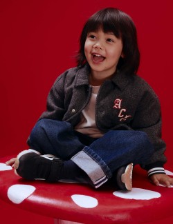 Embroidered Baseball Bomber Jacket (2-8 Yrs)