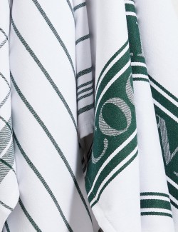 Set of 3 Cotton Rich Striped Tea Towels