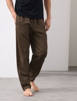 Cotton Rich Geometric Print Pyjama Bottoms