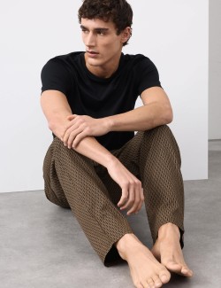 Cotton Rich Geometric Print Pyjama Bottoms