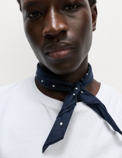 Puntíkovaná šála z čisté bavlny