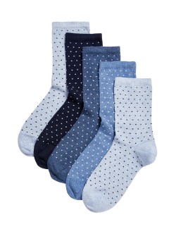 Balení 5 párů bezešvých kotníkových ponožek