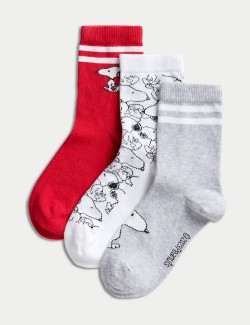 3pk Cotton Rich Snoopy™ Socks