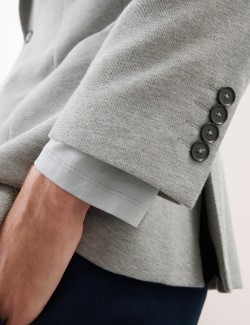 Pletený blejzr s vysokým podílem bavlny a vestou