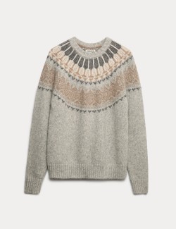 Alpaca Rich Fair Isle Crew Neck Jumper