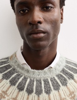 Alpaca Rich Fair Isle Crew Neck Jumper