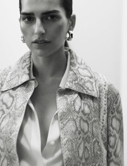 Kožená bunda s potiskem hadí kůže