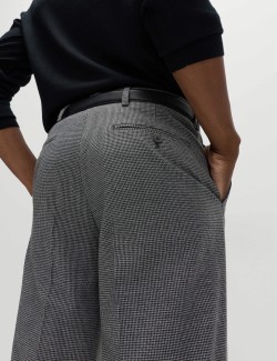 Tailored Fit Warm Handle Puppytooth Trousers