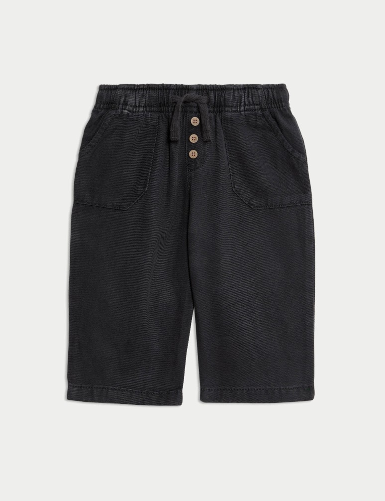 Cotton Blend Plain Trousers (0-6 Yrs)