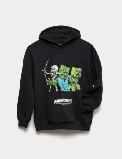 Halloweenská mikina s vysokým podílem bavlny a motivem Minecraft™ (6–16 let)
