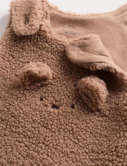 2dílný overal s králíčkem a vysokým obsahem bavlny (0-12 měsíců)