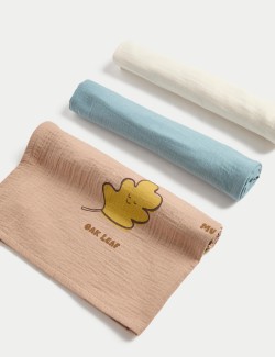 Plenky z čisté bavlny, 3 ks