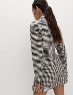 Cotton Rich Tweed Collarless Jacket