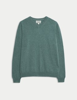 Svetr z čistého kašmíru s výstřihem do V