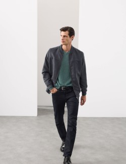 Svetr z čistého kašmíru s výstřihem do V