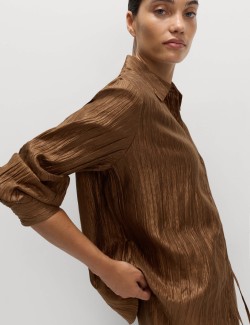 Košile s límečkem a vysokým podílem lyocelu