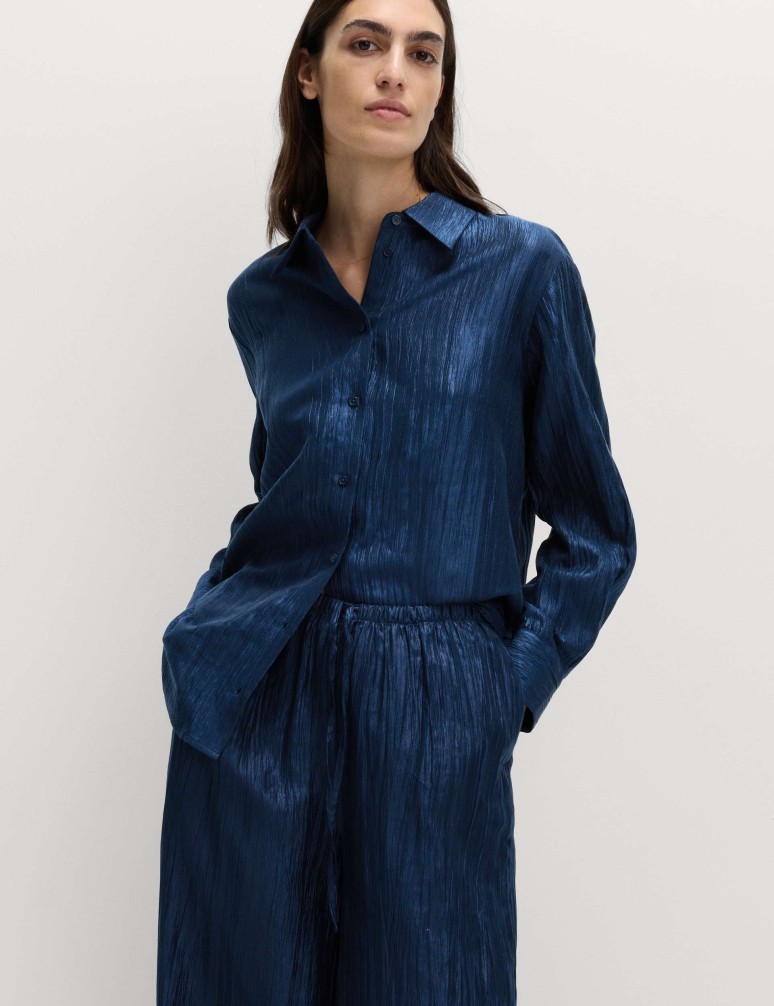 Košile s límečkem a vysokým podílem lyocelu