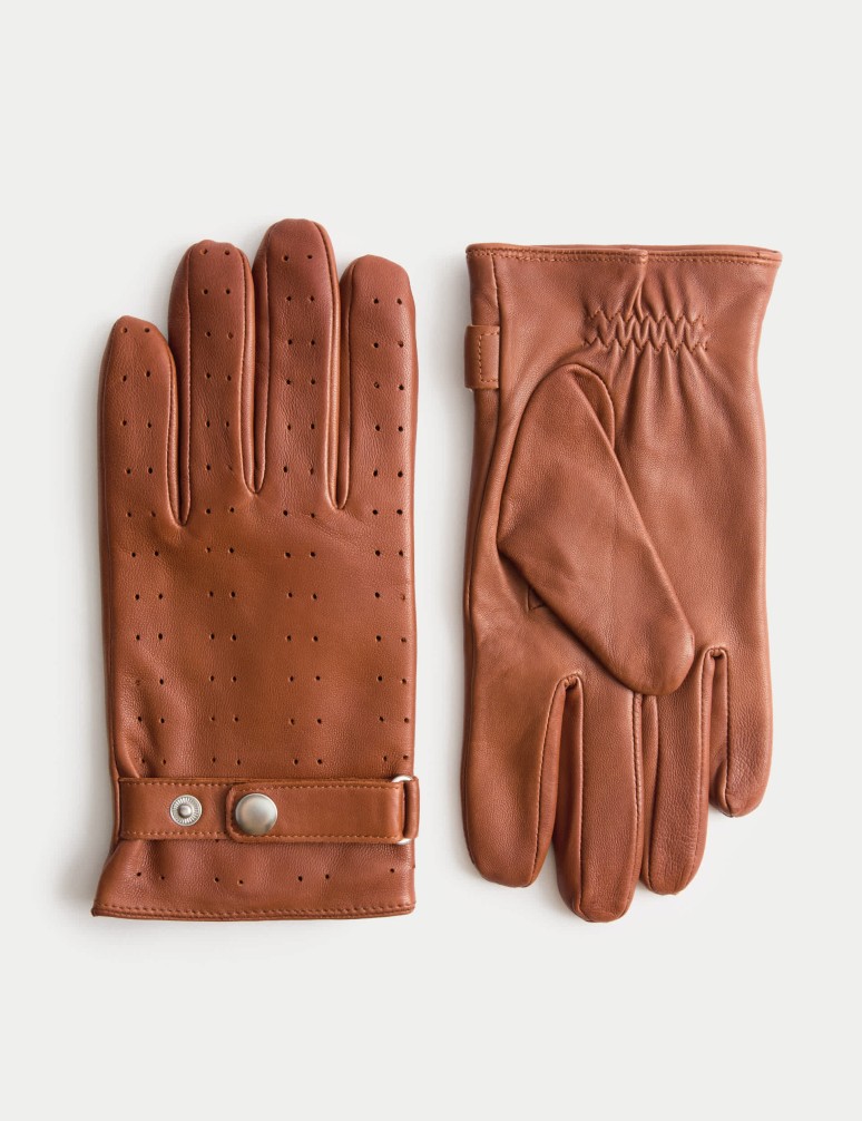 Leather Perforated Gloves