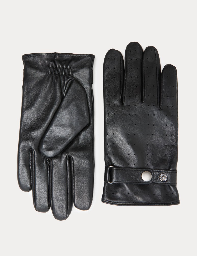 Leather Perforated Gloves