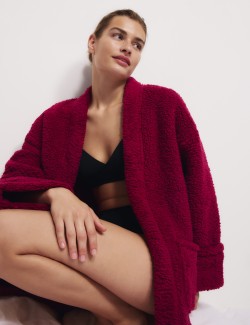 Teddy Borg Wrap Lounge Cardigan