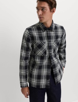 Kostkovaná bundokošile