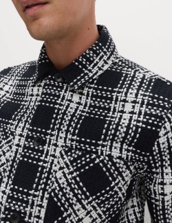 Kostkovaná bundokošile