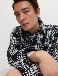 Kostkovaná bundokošile