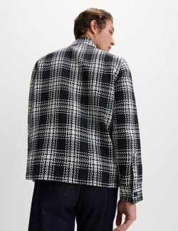 Kostkovaná bundokošile