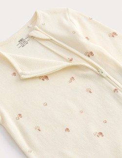 3pk Pure Cotton Acorn Print Zip Sleepsuits (0-3 Yrs)
