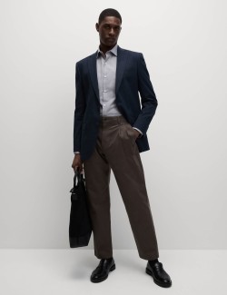 Košile klasického střihu z čisté bavlny s texturou, snadné žehlení