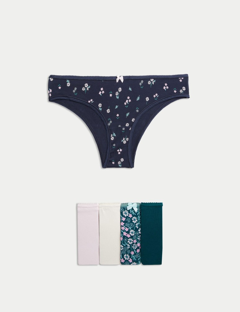 5pk Cotton Lycra™ Brazilian Knickers