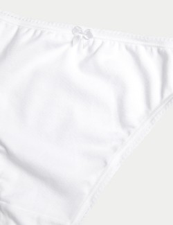 5pk Cotton Lycra® High Leg Knickers