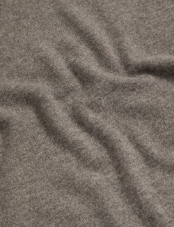 Svetr z čistého kašmíru, s texturou a kulatým výstřihem