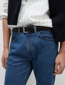 Hladké džíny rovného střihu, z čisté bavlny
