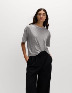 Metalické třpytivé tričko